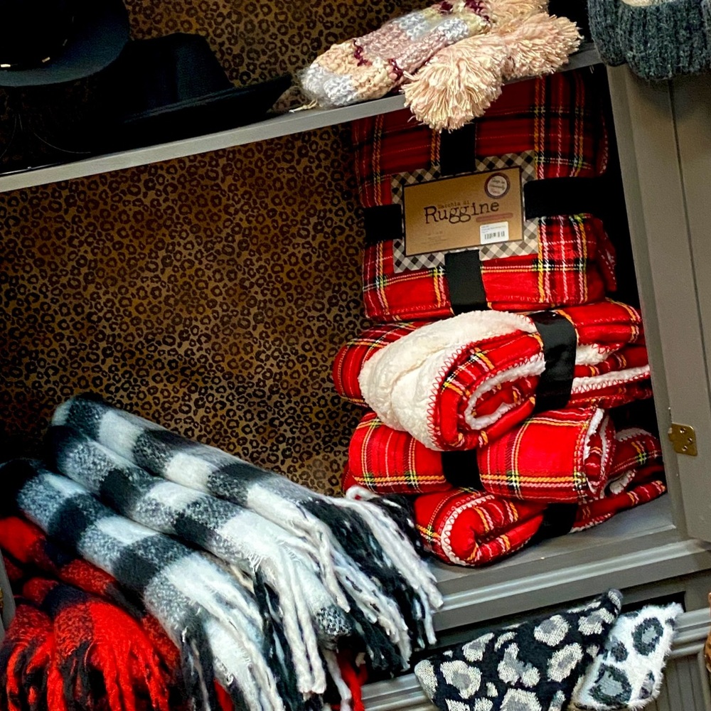 Christmas Plaid Fleece Sherpa Blanket